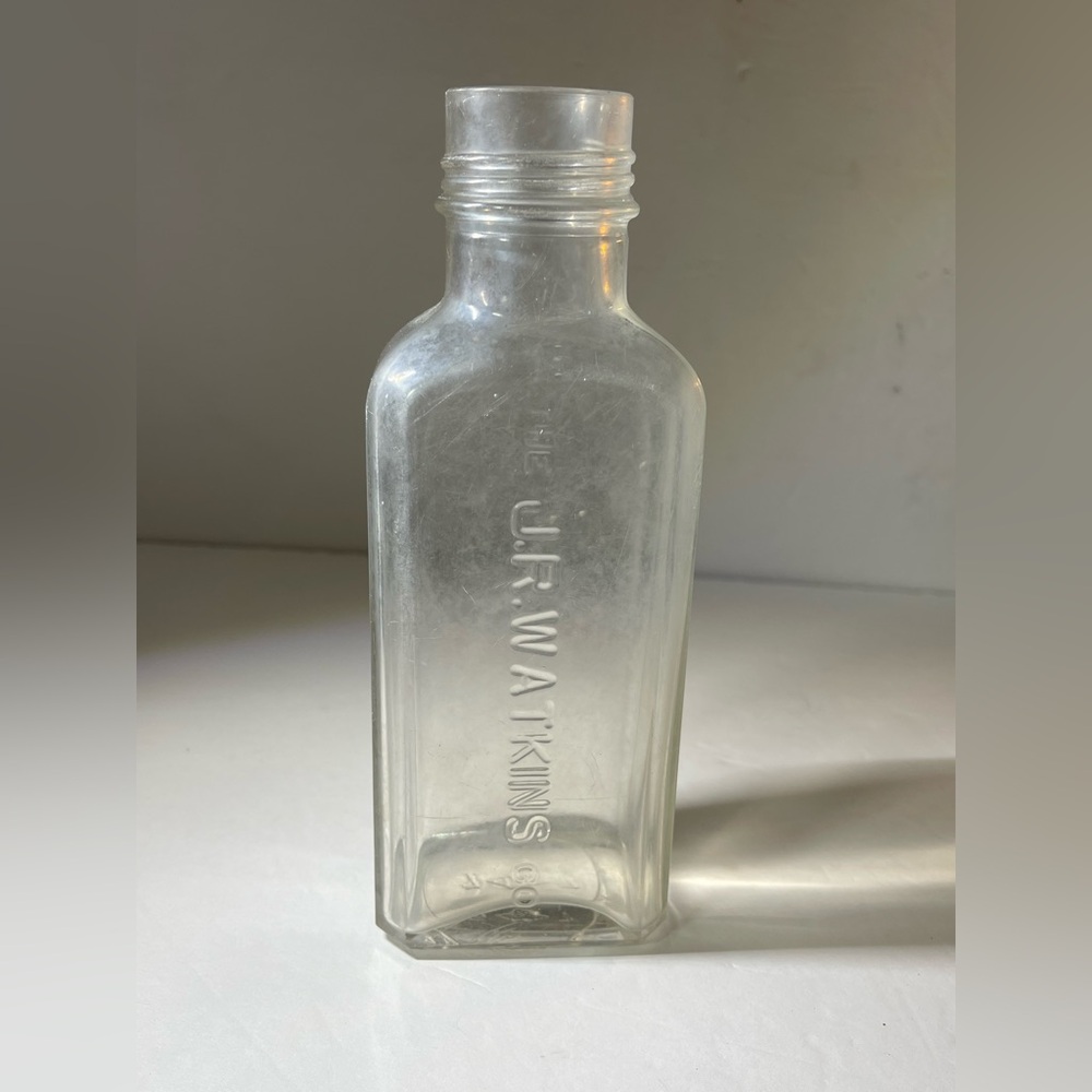 J. R. Watkins Co. Glass Bottle 1920-30s Embossed 7 1/2"